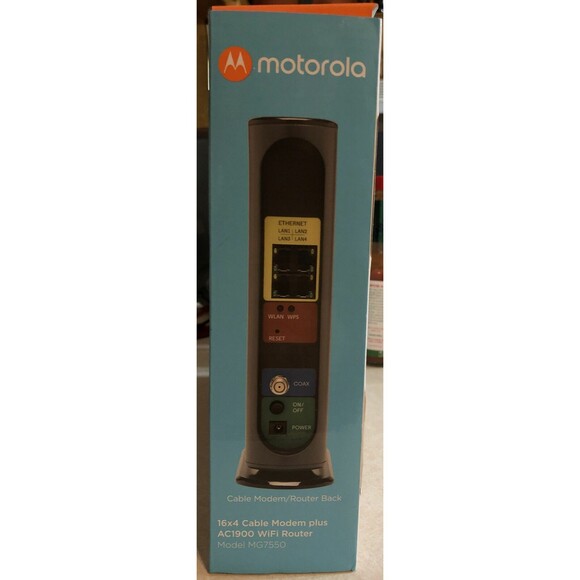 Motorola 16x4 cable modem plus ac1900 router model MG7550 - Picture 2 of 4